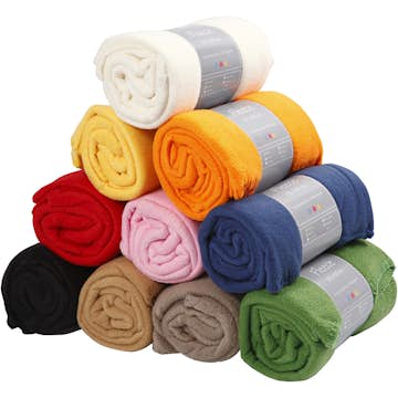 Fleece Creativ Company Mixade Färger 125x150 cm 10 st/1 Förp