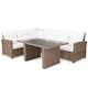 Loungegrupp Comfort Garden James Sand/Glas Utomhus