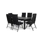 Matgrupp Comfort Garden Monaco 152-210 med 6 Positionsstolar Maggie