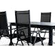 Matgrupp Comfort Garden Tunis 152-210x90 med 4 Positionsstolar Maggie