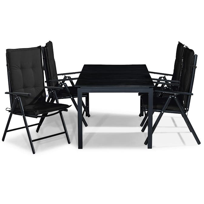 Matgrupp Comfort Garden Tunis 152-210x90 med 4 Positionsstolar Maggie