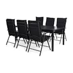 Matgrupp Comfort Garden Tunis 205 med 6 Positionsstolar Maggie