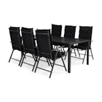 Matgrupp Comfort Garden Tunis 205 med 6 Positionsstolar Maggie