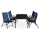 Matgrupp Comfort Garden Tunis 205x90 med 6 Positionsstolar Monaco Lyx och Dyna