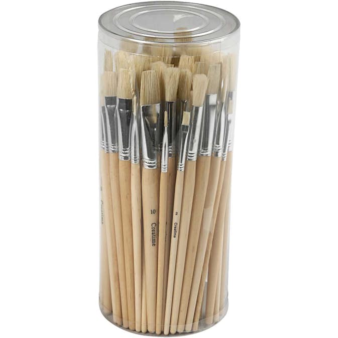 Penslar Creativ Company Natur Line Nr. 1-10 Korta Skaft 80 St/1 Förp