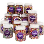 Plastpärlor Creativ Company Mixade Färger Stl 6-15 mm Hålstl 1,5-6 mm 16x700 ml/1 Förp