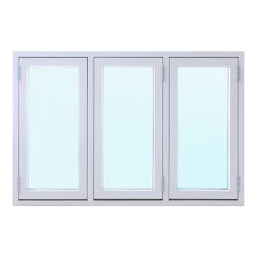 Sidohängt Fönster Effektfönster 3-Glas Aluminium 3-Luft