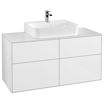 Tvättställsskåp Villeroy & Boch Finion med 4 Lådor och Bänkskiva för Centrerat Tvättställ