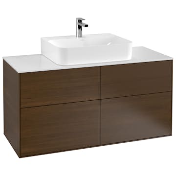 Tvättställsskåp Villeroy & Boch Finion med 4 Lådor och Bänkskiva för Centrerat Tvättställ