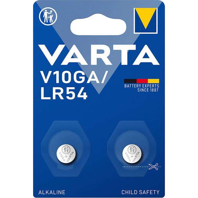 Alkaliska Batterier Varta V10GA/LR54 1,5V 2-pack
