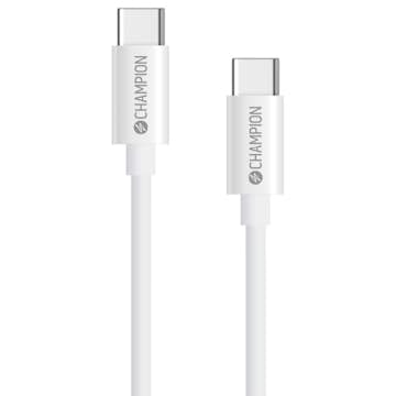 USB-C Kabel Champion 60W 2m Vit