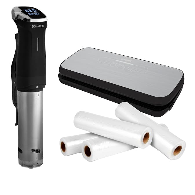 Sous Videpaket Champion m. Vakuumförpackare Fresh & 4 rullar