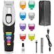 Skäggtrimmer Wahl Color Trim Kit med Färgkodade Kammar och Litiuimjon-Teknik