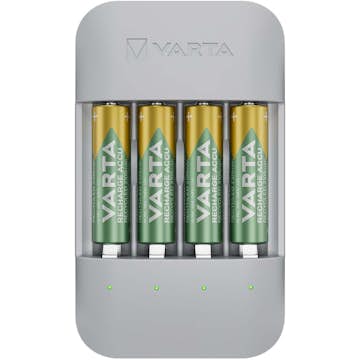 Batterikit Varta Eco Charger Pro Recycled Inkl. 4x AA 2100 mAh