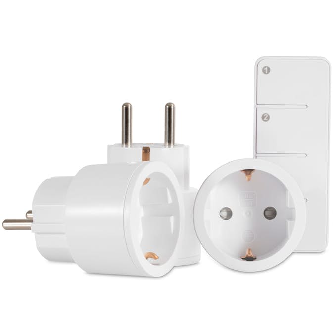 Smarta Mottagare Nexa MYCR-2/SET 3 x Miniplugin På/Av Set med Fjärrkontroll