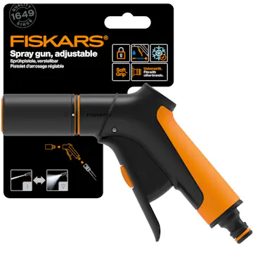 Bevattning Fiskars Strålpistol Justerbar Front Trigger med Slangkoppling