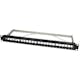 Serverskåp LogiLink Patchpanel Keystone-uttag 19" Rack 1U Svart