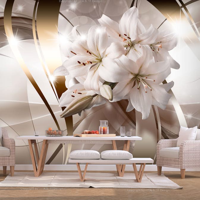 Fototapet Arkiio Självhäftande Lily Bunch