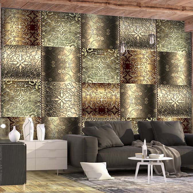 Fototapet Arkiio Självhäftande Metal Plates