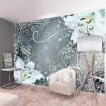 Fototapet Arkiio Självhäftande Oriental Wings Grey