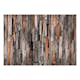 Fototapet Arkiio Självhäftande Wooden Curtain Grey And Brown
