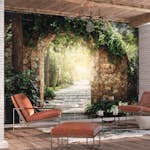 Fototapet Arkiio Självhäftande Sunny Alley