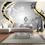 Fototapet Arkiio Självhäftande Art Flowers Yellow