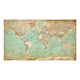 Fototapet XXL Arkiio Turquoise World Map II 500x280 cm