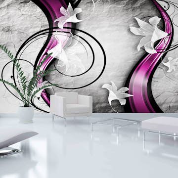 Fototapet XXL Arkiio Flowery Ribbon 500x280 cm