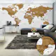 Fototapet XXL Arkiio World Map White Oceans II 500x280 cm