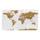 Fototapet Arkiio Självhäftande World Map White Oceans II 490x280