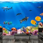 Fototapet Arkiio Självhäftande Underwater Kingdom