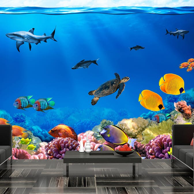 Fototapet Arkiio Självhäftande Underwater Kingdom