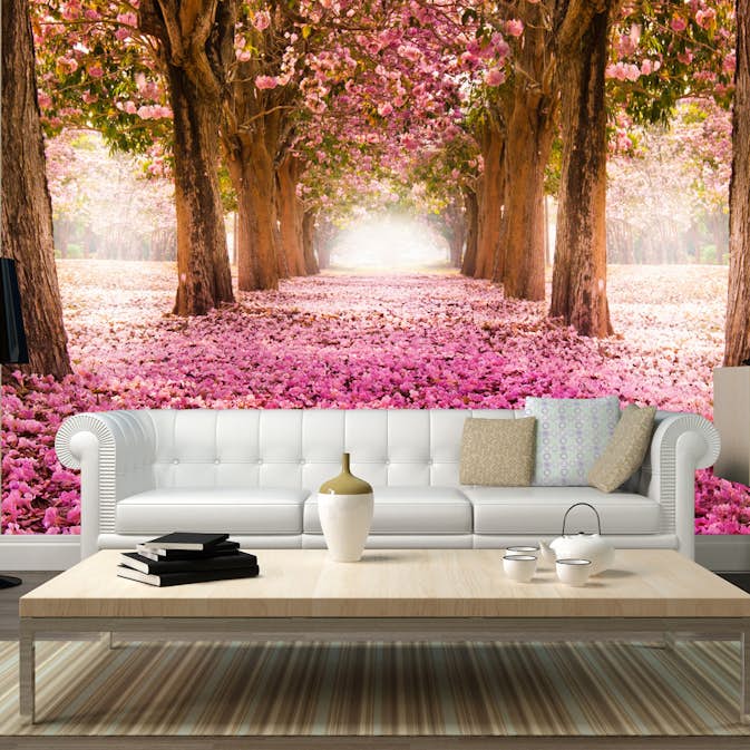 Fototapet Arkiio Självhäftande Pink Grove