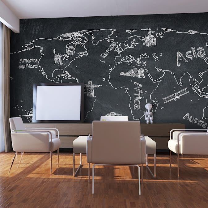 Fototapet Arkiio Liten resa. Stor resor italienska 450x270 cm