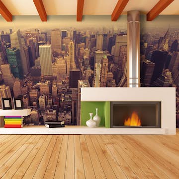 Fototapet Arkiio Fågeln synar beskådar av Manhattan, New York 450x270 cm