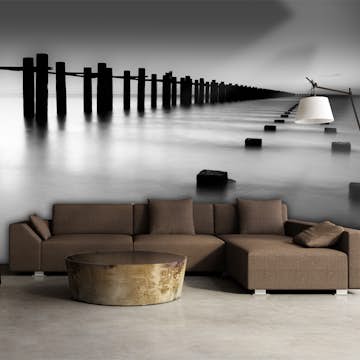 Fototapet XXL Arkiio Themsens mynning vid Shoeburyness, England 550x270 cm