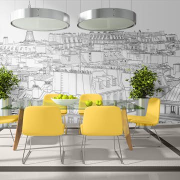 Fototapet XXL Arkiio Parisian s sketchbook 550x270 cm