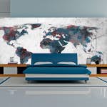 Fototapet XXL Arkiio World map on the wall 550x270 cm