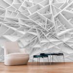 Fototapet Arkiio Självhäftande White Spider'S Web