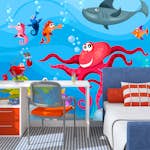 Fototapet Arkiio Octopus And Shark
