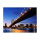 Fototapet Arkiio Manhattan Bridge Upplyst På Natten