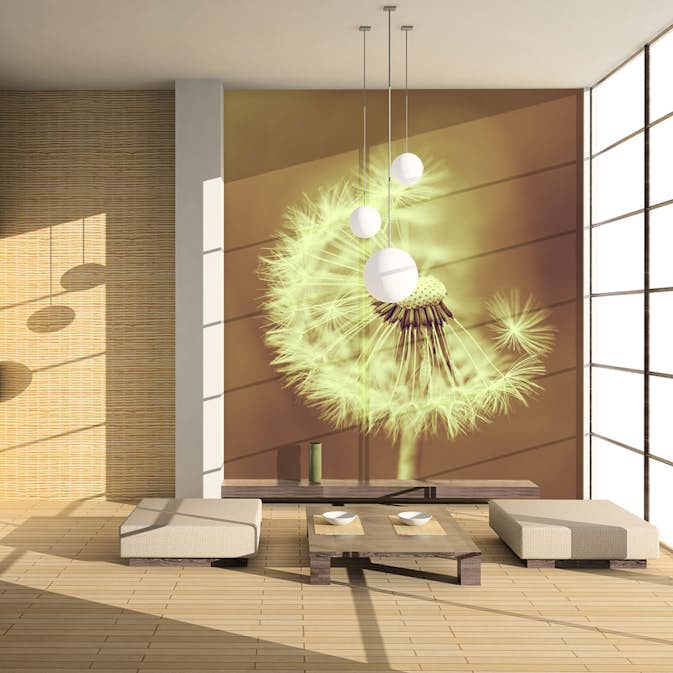 Fototapet Arkiio Maskros Sepia LFTNT1297