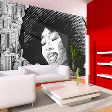 Fototapet Arkiio Jazzsångerska