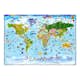 Fototapet Arkiio Självhäftande World Map For Kids