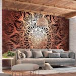 Fototapet Arkiio Självhäftande Spider Web Orange