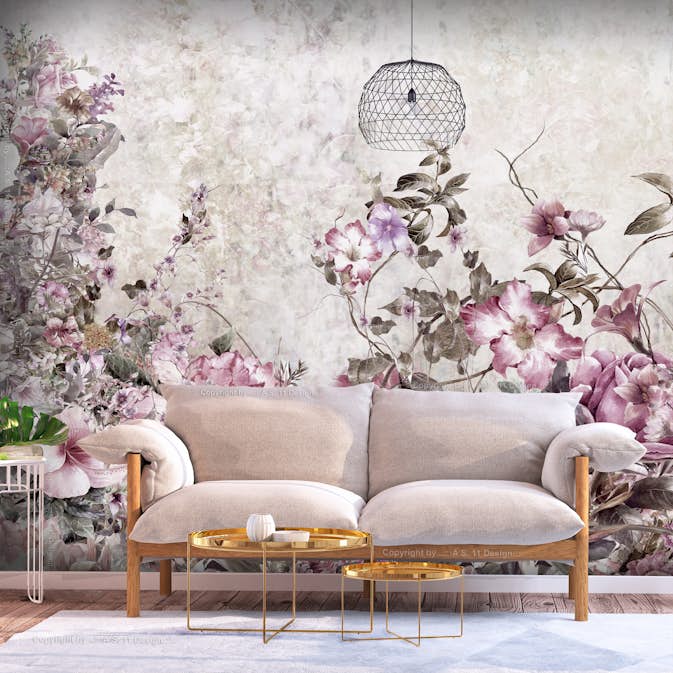 Fototapet Arkiio Självhäftande Floral Meadow