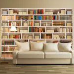 Fototapet Arkiio Självhäftande Home Library