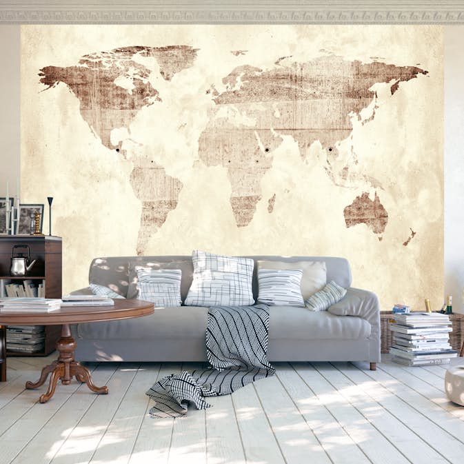 Fototapet Arkiio Självhäftande Precious Map