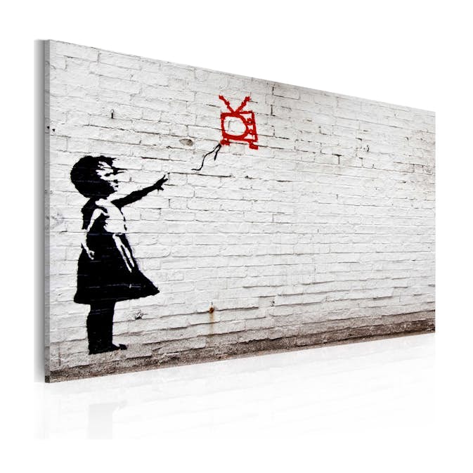 Tavla Arkiio Girl With TV Banksy 60x40